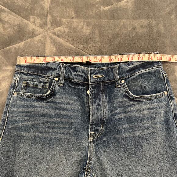 AFRM NEW Revolve Boyfriend Destroyed Luisa Denim Distressed Jeans Size 26 - Picture 12 of 13